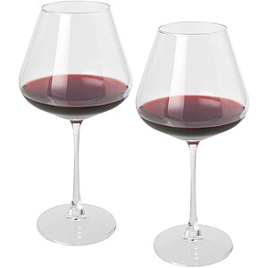 Rosso 2-piece wine glass set, transparent