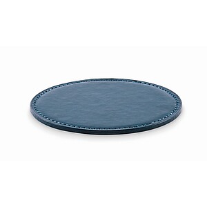 Round coaster in PU, french navy
