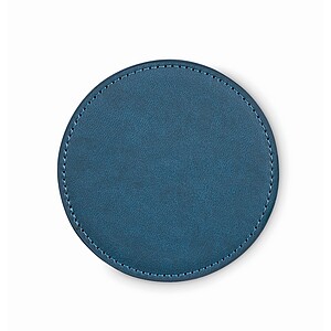 Round coaster in PU, french navy