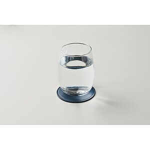 Round coaster in PU, french navy