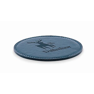Round coaster in PU, french navy