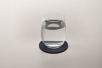 Round coaster in RPET felt