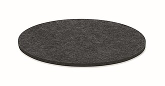 Round coaster in RPET felt
