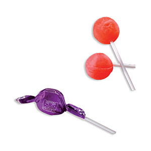 Round lollipops with custom printing