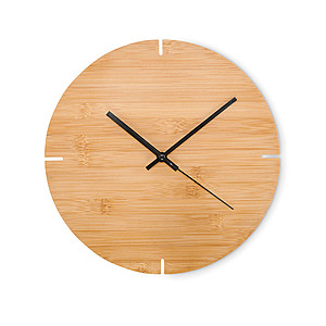 Round shape bamboo wall clock MO6792-40