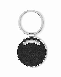 Round shape key ring, black