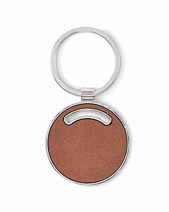 Round shape key ring, brown