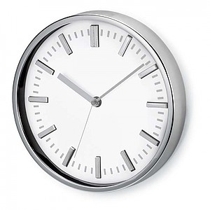 Round shape wall clock, white