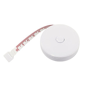 Round tape measure "Flipflop", 1,5m,colour white