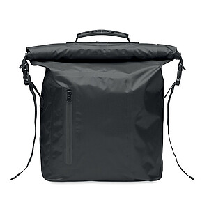RPET 210D polyester waterproof rolltop backpack
