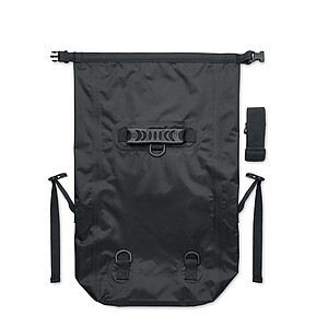 RPET 210D polyester waterproof rolltop backpack