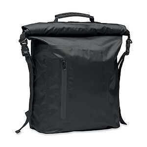 RPET 210D polyester waterproof rolltop backpack