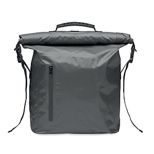 RPET 210D polyester waterproof rolltop backpack