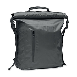 RPET 210D polyester waterproof rolltop backpack