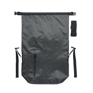 RPET 210D polyester waterproof rolltop backpack