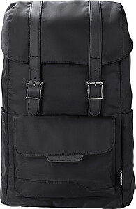 RPET (290T) polyester twill flap backpack Marlowe