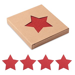 RPET 4 felt coaster set CX1480-05