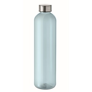 RPET bottle 1000ml, transparent light blue