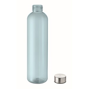 RPET bottle 1000ml, transparent light blue