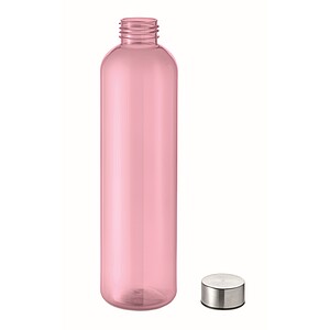RPET bottle 1000ml, transparent pink