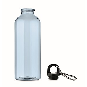 RPET bottle 500ml, transparent light blue
