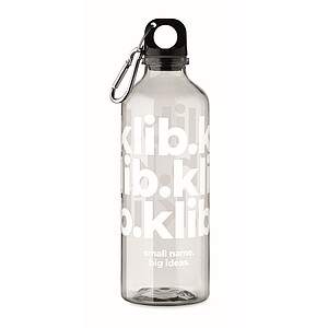 RPET bottle 500ml, transparent