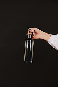 RPET bottle 550 ml, black