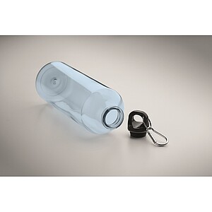 RPET bottle 750ml, transparent light blue