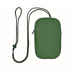 RPET cross body travel pouch, green