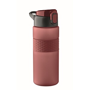 RPET drinking bottle 700ml, burgundy