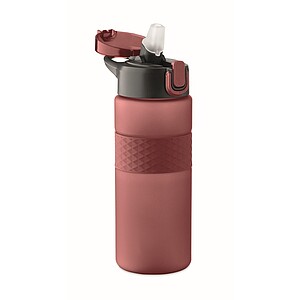 RPET drinking bottle 700ml, burgundy