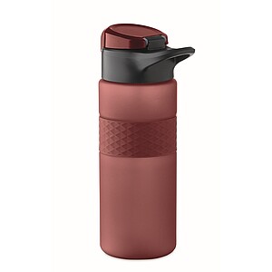 RPET drinking bottle 700ml, burgundy