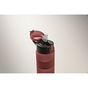 RPET drinking bottle 700ml, burgundy