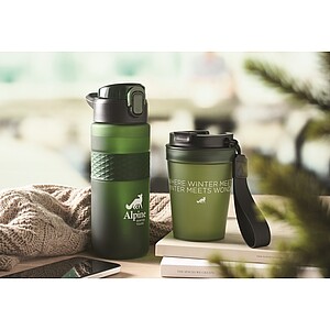 RPET drinking bottle 700ml, dark green