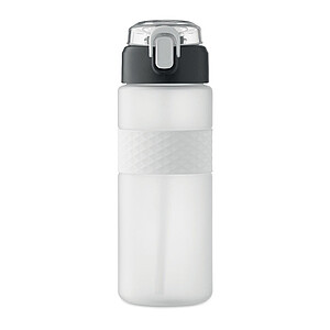RPET drinking bottle 700ml, transparent white
