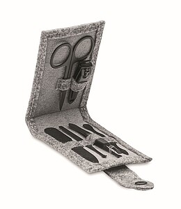 RPET felt 6 piece manicure set