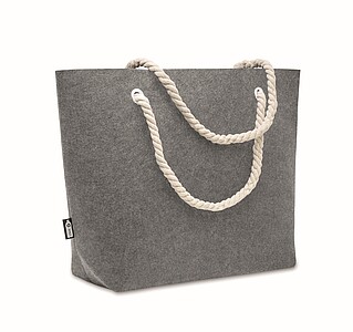 RPET felt beach bag, grey
