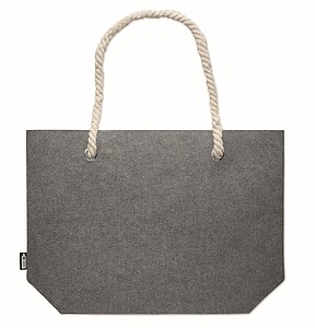 RPET felt beach bag, grey