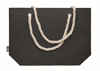 RPET felt beach bag, stone grey