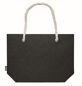 RPET felt beach bag, stone grey