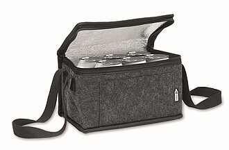 RPET felt cooler bag, stone grey