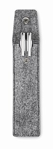 RPET felt pencil case, grey