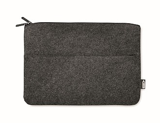 RPET felt zipped laptop bag