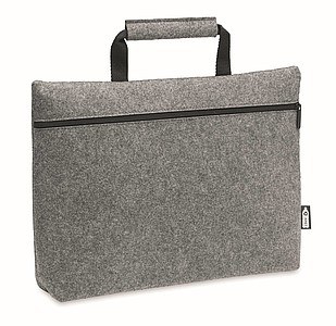 RPET felt zippered laptop bag