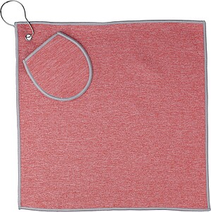 rPET golf towel, red