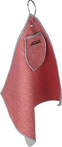 rPET golf towel, red