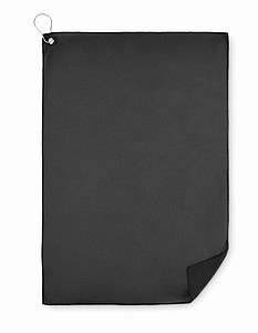 RPET golf towel with hook clip