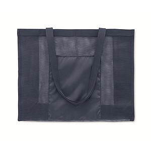 RPET mesh shopping bag, blue