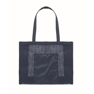 RPET mesh shopping bag, blue