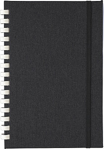 rPET notebook (A5) Ilias, black